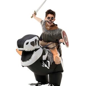 Morph costumes skeleton ride on inflatable child costume. NWT one size